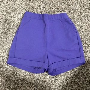 Girls Purple shorts- size 8